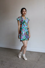 Load image into Gallery viewer, Polka Dot Paisley Floral Silk Slip Dress