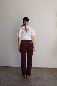 1990s Calvin Klein Burgundy Jeans