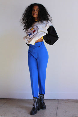 1970s Electric Blue Stirrup Ski Pants
