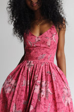 Load image into Gallery viewer, 1970s Pink Batik Sundress