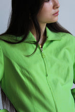 Load image into Gallery viewer, 1990s Express Tailleur Lime Green Silk Set