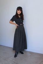 Load image into Gallery viewer, 1990s Black Polka Dot Blouse w/ Peter Pan Collar