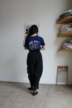 Load image into Gallery viewer, Flower of the Dragon Vintage Blue Short Sleeve Raglan Sweatshirt