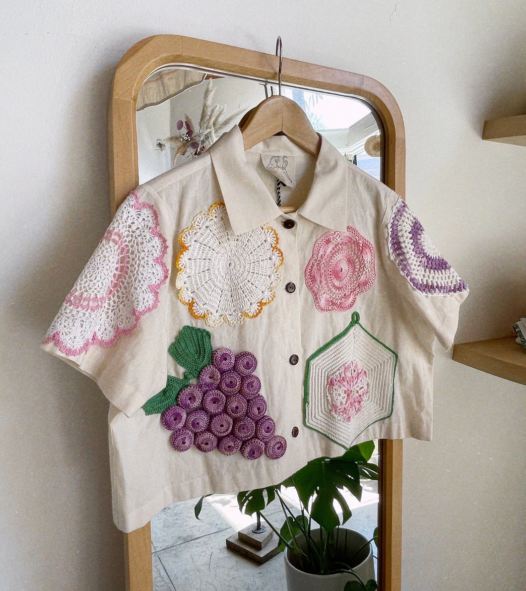 Doily Crop Top ~ Medium