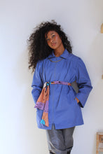 Load image into Gallery viewer, 1980s Periwinkle Mini London Fog Coat  