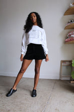 Load image into Gallery viewer, Black Velvet Mini Shorts