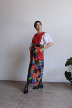 Load image into Gallery viewer, 1970s Patchwork Pinafore Wrap Dress