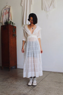Antique Edwardian Sheer Lawn Dress