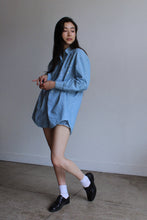 Load image into Gallery viewer, 1990s Sequin Chambray Shirt