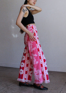 Floral Terry Trousers ~ US 2-4
