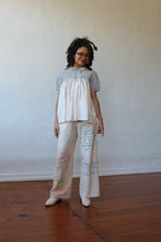 Load image into Gallery viewer, 1950s Baby Blue Lace Ivory Open Bed Jacket