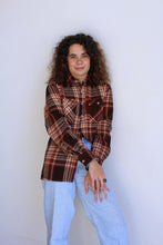 Load image into Gallery viewer, 1980s Claybrooke Brown Plaid Flannel Long Sleeve Button Up