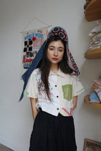 Load image into Gallery viewer, Centered Barkcloth Bonnet