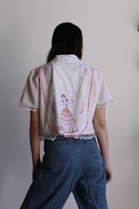 Rose Garden Crop Top M