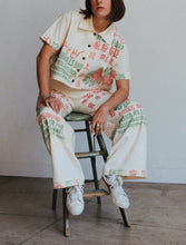 Load image into Gallery viewer, MADE TO ORDER: Kokuho Rose Crop Top &amp; Trousers Set