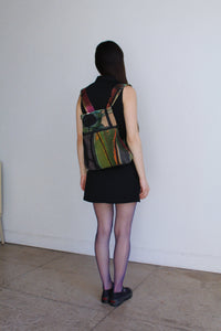 1990s Art to Wear Canvas Backpack