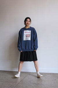 Botan Raglan Sweatshirt Blue Grey
