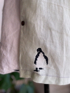 Penguin & Anchor Color Block Shirt ~ Large