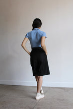 Load image into Gallery viewer, Blue Ribbed Turtleneck Knit Blouse