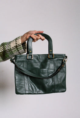 1960s Forest Green Purse