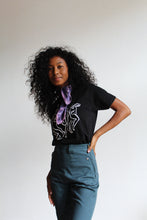 Load image into Gallery viewer, 1970s Purple Tiger Print Scarf