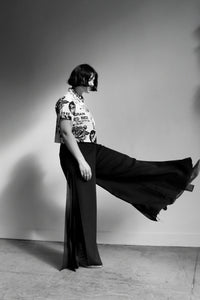 Open Leg Palazzo Pants