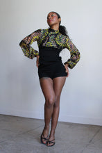 Load image into Gallery viewer, 1960s Paisley Empire Waist Romper