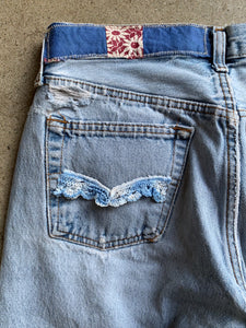 Rose Feed Sack Patchwork Levi's 501