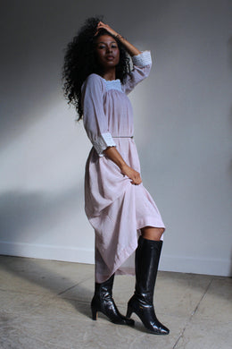 1970s Christian Dior Label Print Lingerie Dress