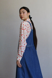 1980s Denim Jumper Dress