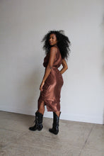 Load image into Gallery viewer, 1980s Brown Metallic Skirt Set