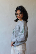 Load image into Gallery viewer, Flower of the Dragon Vintage Heather Grey Raglan Sweatshirt