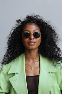Deadstock 90s Sunglasses: Round Aviator
