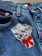 Load image into Gallery viewer, Darling Kitty Patchwork Tommy Jeans