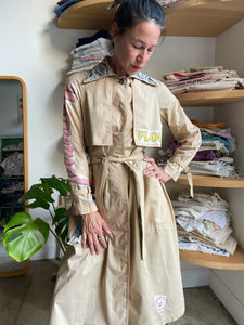 Universal Patchwork Trench Coat
