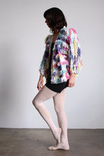 Load image into Gallery viewer, Paula Sweet Muslin Mink Art to Wear Pastel Cotton Fringe Cardigan Sweater