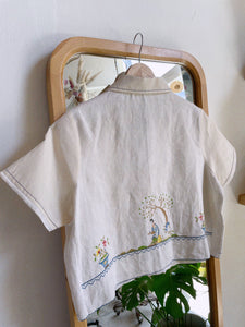 Japanese Garden Crop Top ~ Small