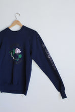 Load image into Gallery viewer, Flower of the Dragon Navy Blue Raglan Sweatshirt
