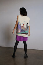 Load image into Gallery viewer, 1970s Hand Knit Art to Wear Landscape Sweater Vest