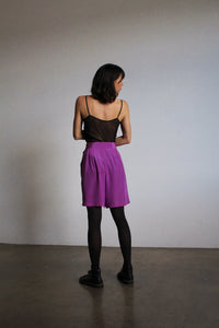 1980s Fuchsia Silk Tap Shorts