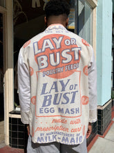 Load image into Gallery viewer, Lay or Bust Pastel Feed Sack Work Shirt