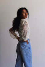 Load image into Gallery viewer, 1970s Victorian Lace Blouse