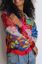 Load image into Gallery viewer, 1990s Nature Print Patchwork Blouse