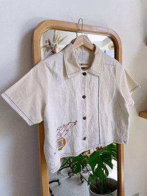 Japanese Garden Crop Top ~ Small