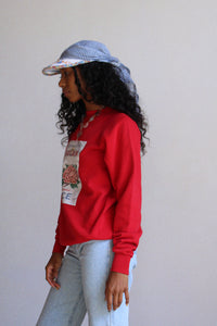Floral Embroidery Bonnet