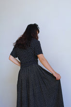 Load image into Gallery viewer, 1980s Perry Ellis Black &amp; White Silk Grid Skirt