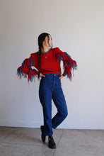 Load image into Gallery viewer, 1980s Red Chenille Fringe Sweater