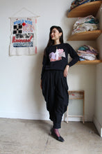 Load image into Gallery viewer, A Fool in Love Black Sacred Scrap Collage Sweater