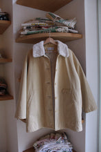 Load image into Gallery viewer, 1970s Butter Yellow Faux Fur Mini Trench