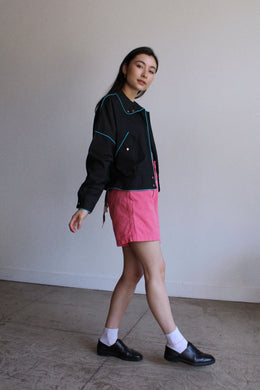 1980s Windbreaker Moto Jacket